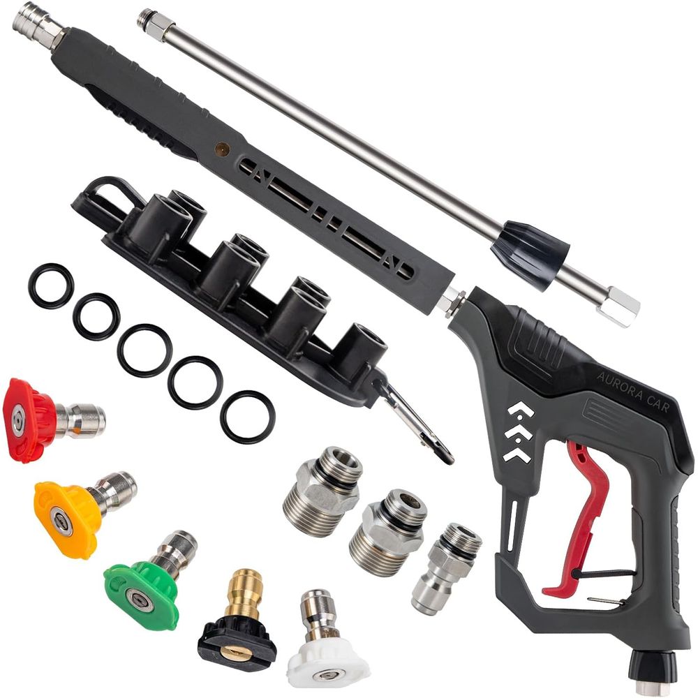 Power Washer Gun Replacement - Pistola de Lavagem com Articulação Giratória,