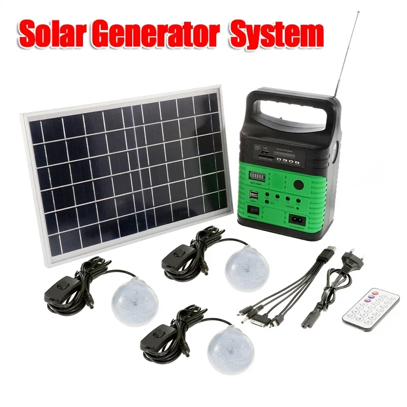 Outdoor Power Distribution Panel - Portátil Camping Solar Power Generator System,