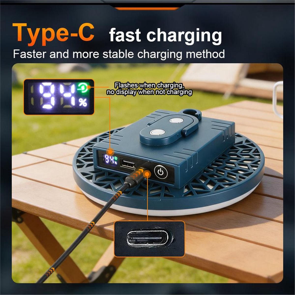 Outdoor Power Repair - Lanterna de Camping L70A Recarregável para
