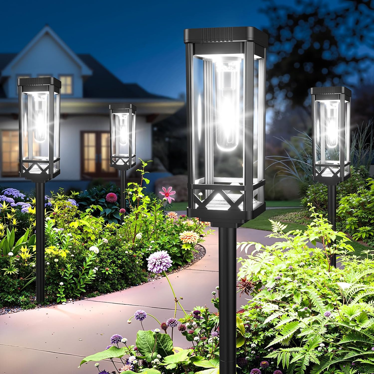 Outdoor Power Pack - Pacote com 8 Luzes Solares de