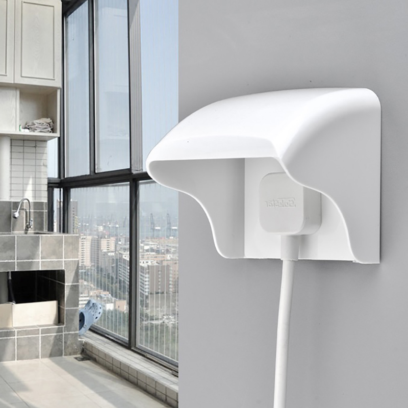 Outdoor Power Outlet - Rainproof Switch Socket Protection Box, plástico