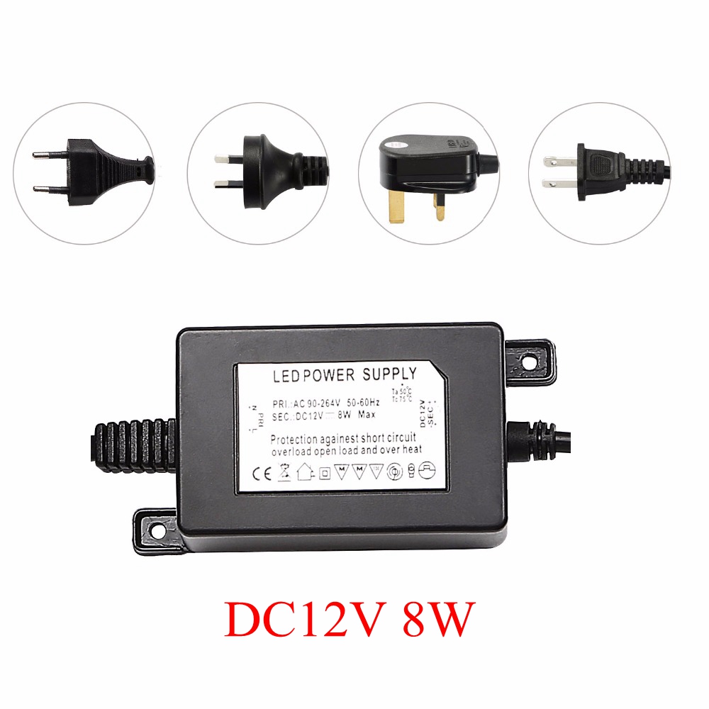 Outdoor Power Transformer - Fonte de Alimentação DC12V 8W à