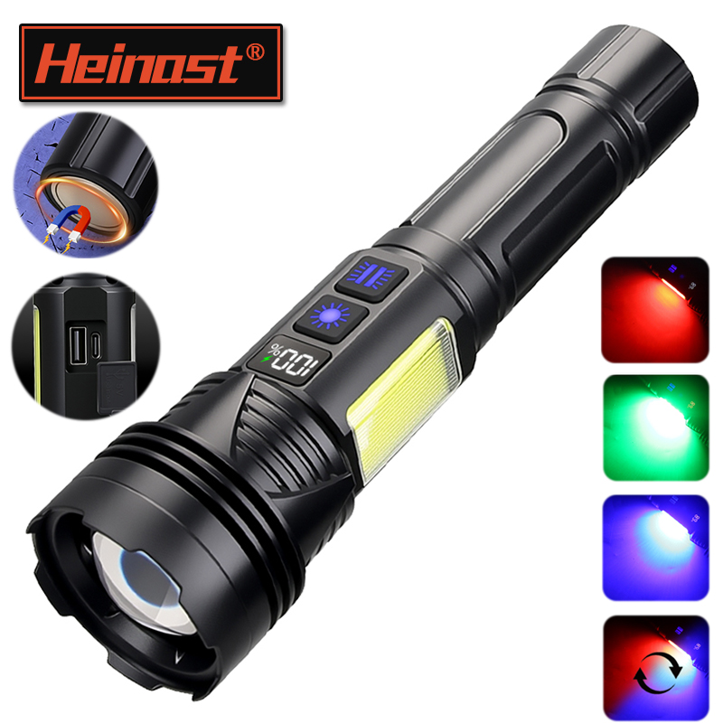 Outdoor Power Bank - Lanterna LED Portátil Poderosa, Recarregável via