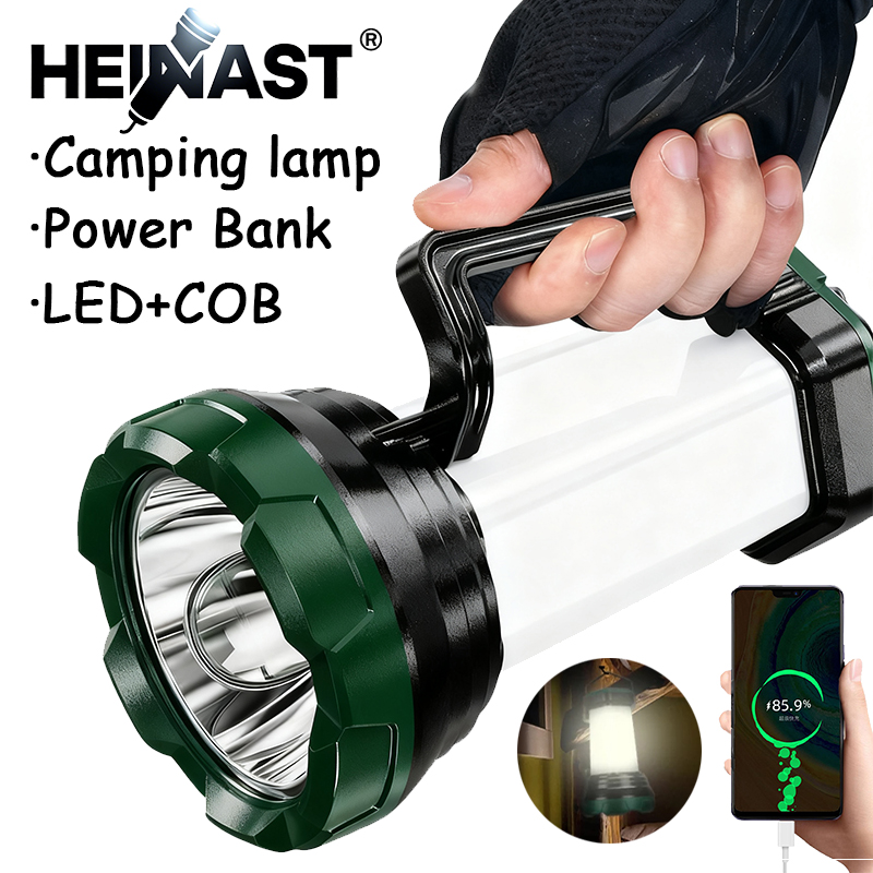 Portátil poderosa lanterna led - Outdoor Power Bank avaliação e preço