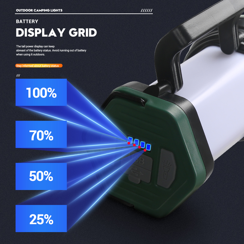 Portátil poderosa lanterna led - Outdoor Power Bank avaliação e preço