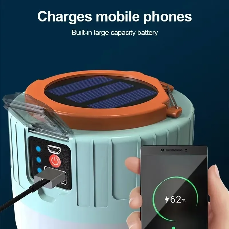 Lanterna de acampamento solar  - Outdoor Power Bank avaliação e preço