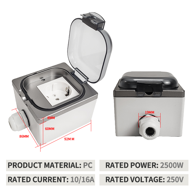 Caixa de Tomada à Prova d'Água - Outdoor Power Outlet avaliação e preço