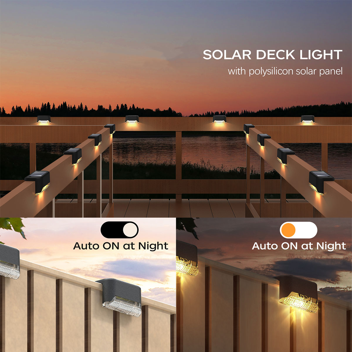 Solar Powered Deck Lights, Led - Outdoor Power Pack avaliação e preço