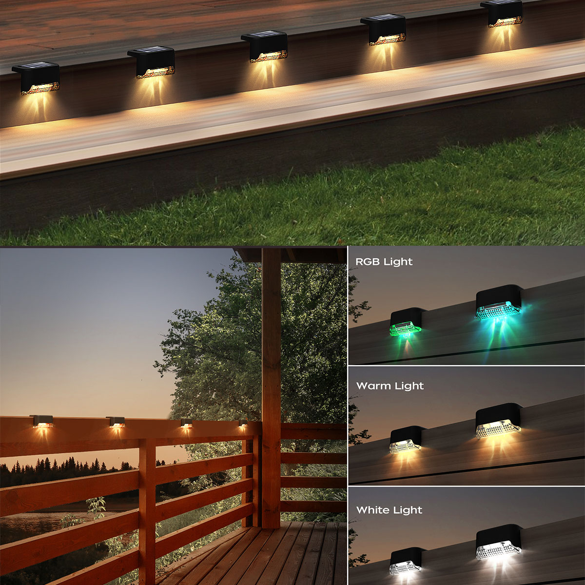 Solar Powered Deck Lights, Led - Outdoor Power Pack avaliação e preço