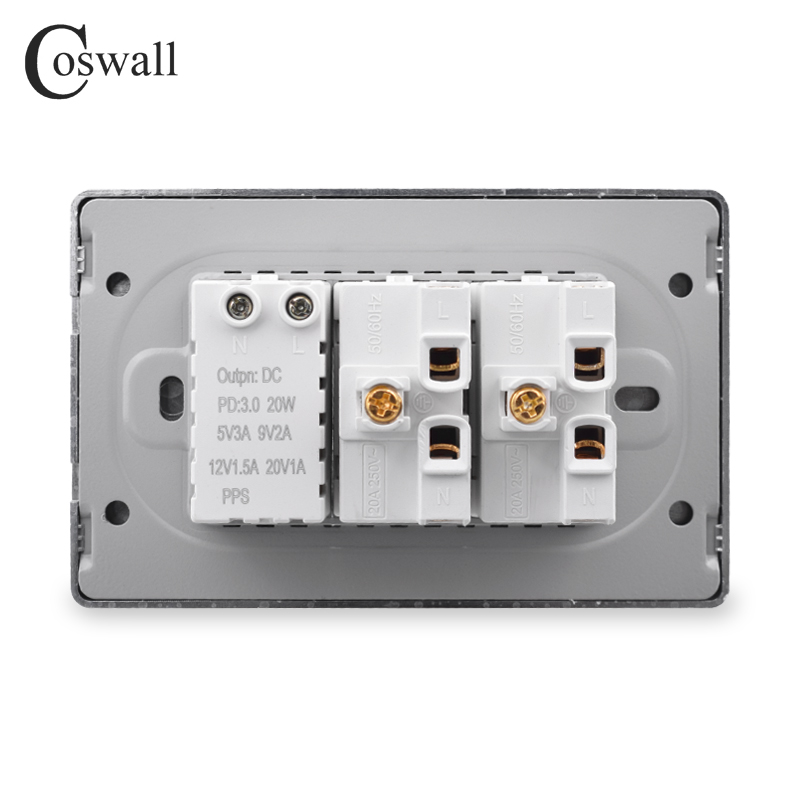Coswall pc brasil padrão 20a t - Outdoor Power Outlet avaliação e preço