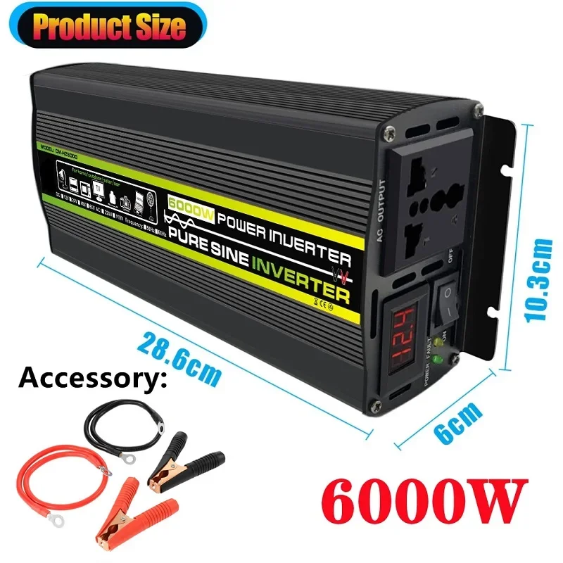 6000w dc12/24v para ac 220v in - Outdoor Power Transformer avaliação e preço