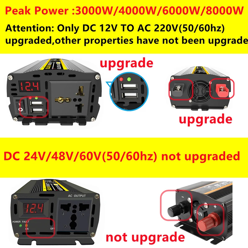 6000w dc12/24v para ac 220v in - Outdoor Power Transformer avaliação e preço
