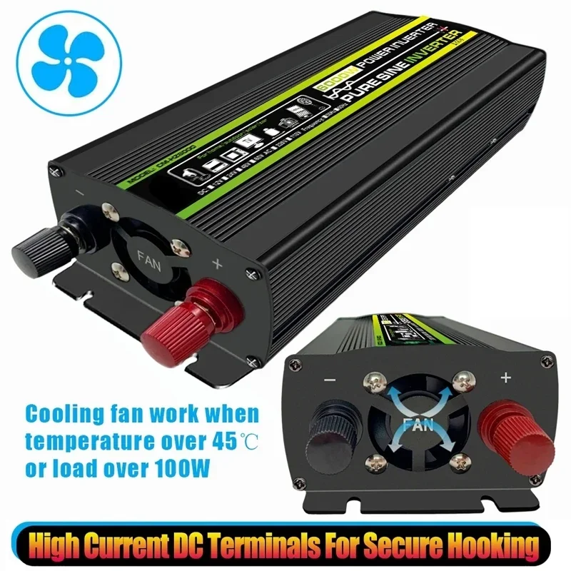 6000w dc12/24v para ac 220v in - Outdoor Power Transformer avaliação e preço